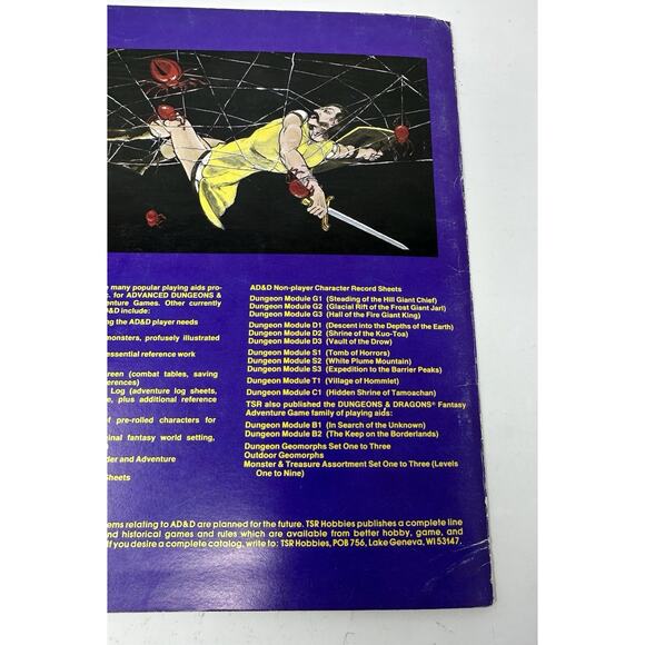 Dungeons and Dragons Queen of the Demonweb Pits 2nd Print Q1 RPG TSR 1980 #9035 - Picture 6 of 10